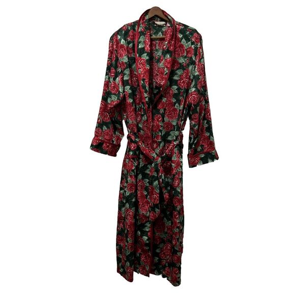 VICTORIA’S SECRET VINTAGE GOLD LABEL FLORAL ROBE SIZE Medium Large - Picture 1 of 16